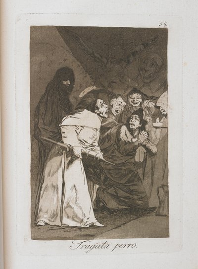 Plate from Los Caprichos, 1797-1798 by Francisco de Goya